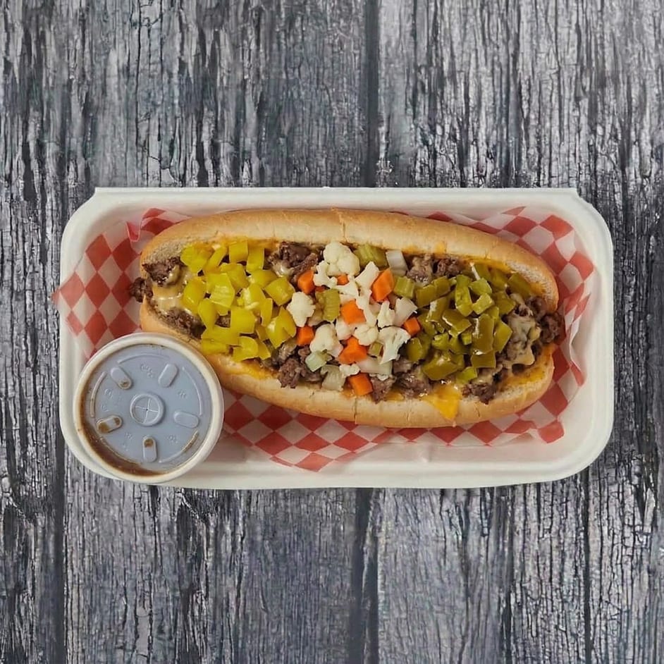 Cesar the Godfather “Italian Beef Sandwhich”.
