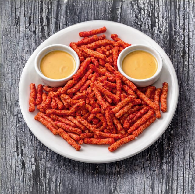 Hot Cheetos & Queso.