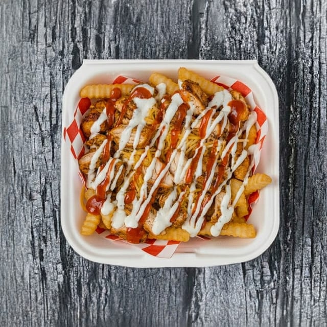 Buffalo Chicken, Ranch, Cheese Fries.