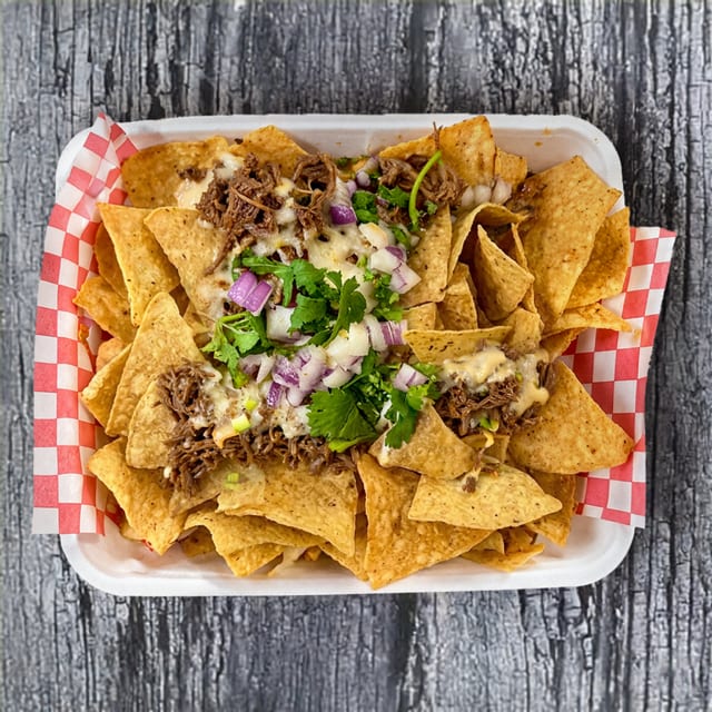 Beef Birria Nachos.