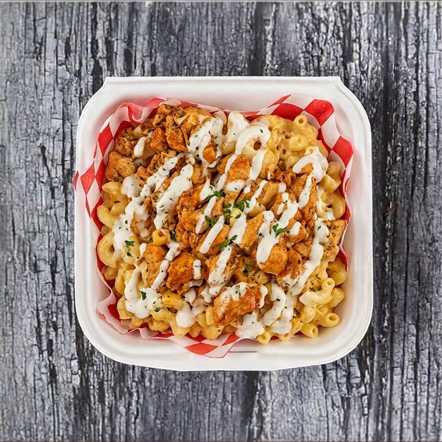 Buffalo Mac & Cheese Bowl.
