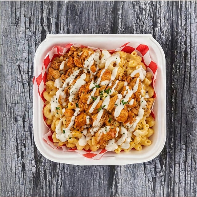 Buffalo Mac & Cheese Bowl.