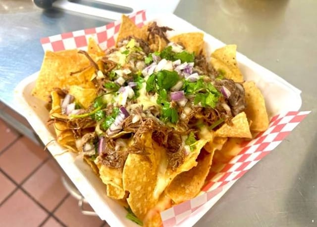 Beef Birria Nachos.